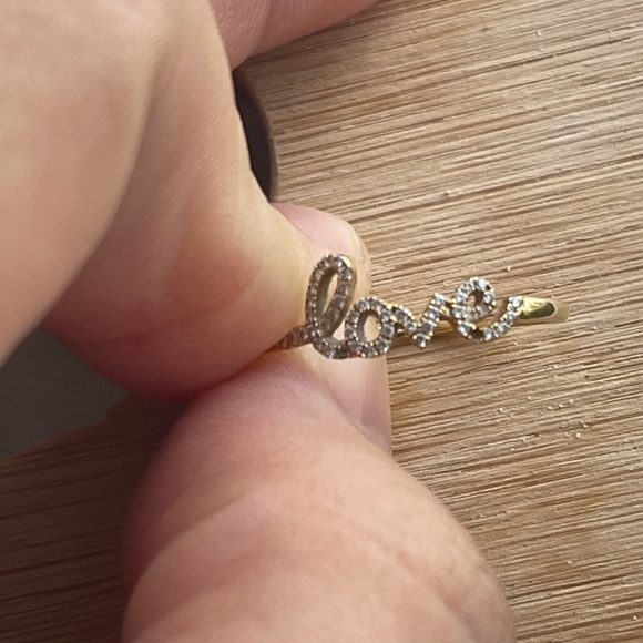 18K Authentic Bony Levy Love Diamond Ring, Yellow Gold size 7-7.5 ,EUC - Picture 4 of 4